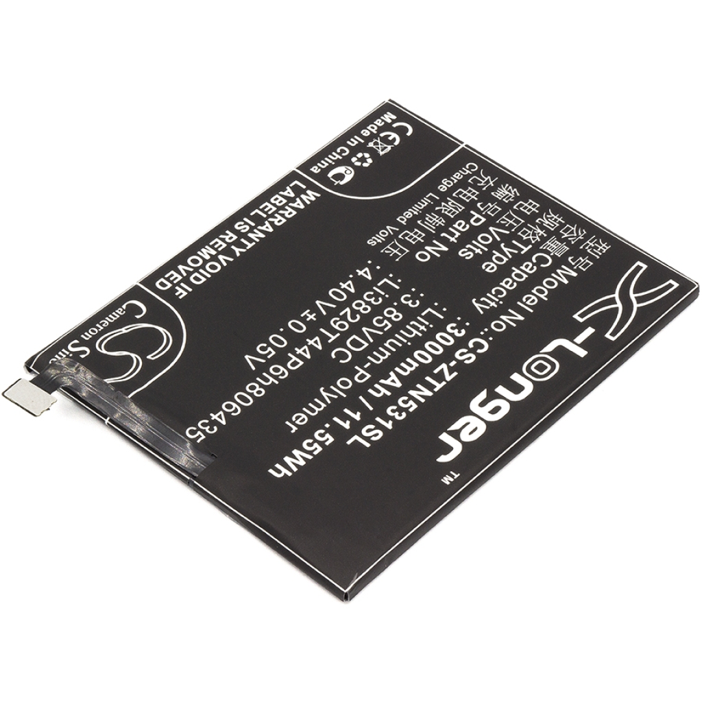 Compatibele batterijvervanging voor ZTE LI3829T44P6H806435