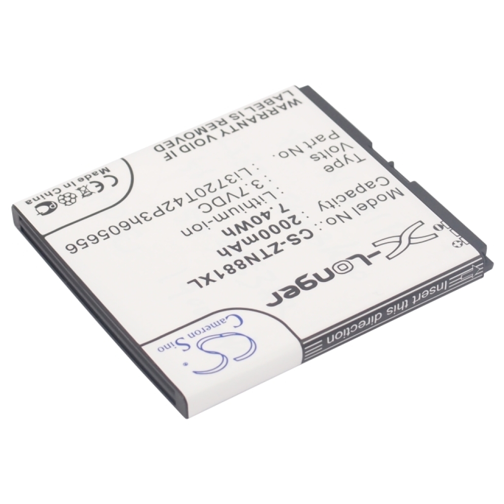 Compatibele batterijvervanging voor ZTE LI3720T42P3H605656