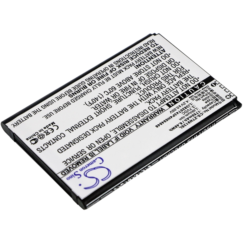 Compatibele batterijvervanging voor ZTE LI3820T43P4H694848
