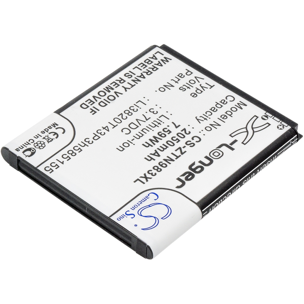 Battery compatible with ZTE CS-ZTN983XL
