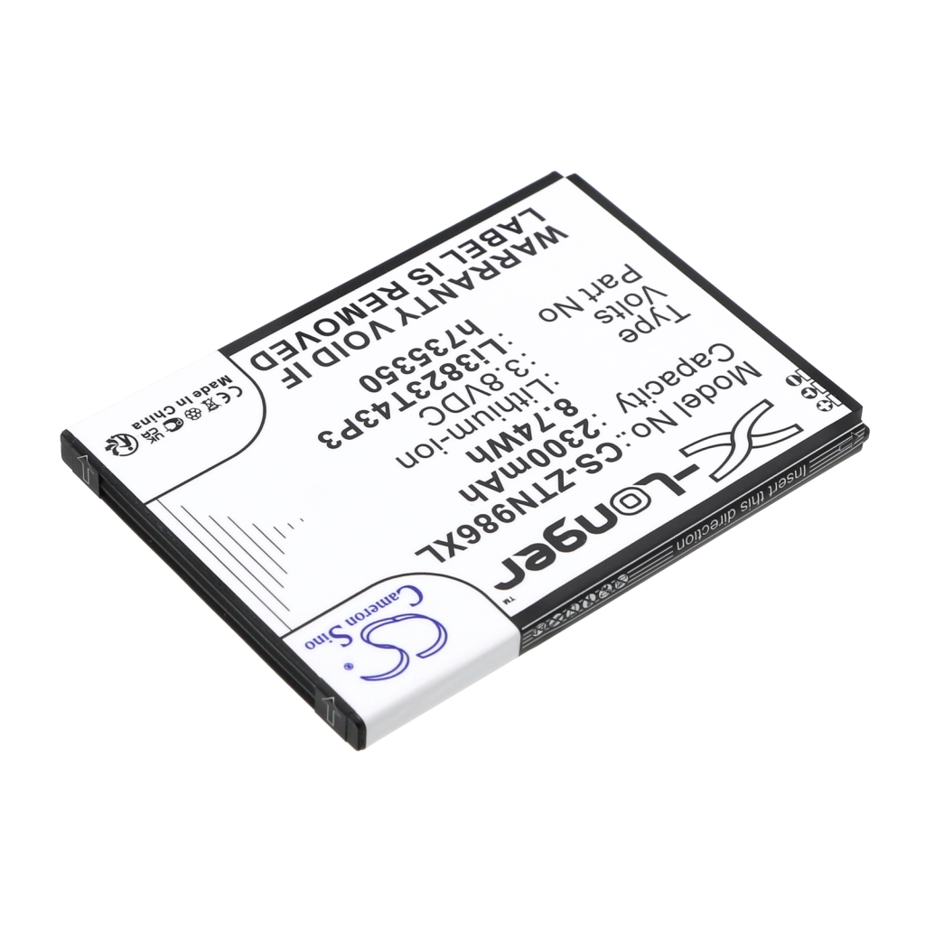 Compatibele batterijvervanging voor ZTE LI3823T43P3H735350