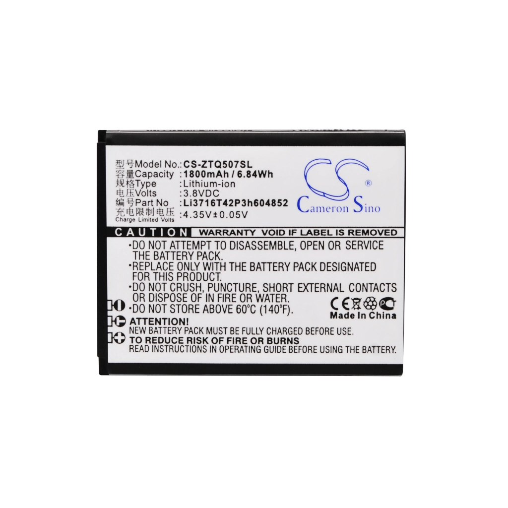 Compatible battery replacement for Brondi LI3716T42P3H604852