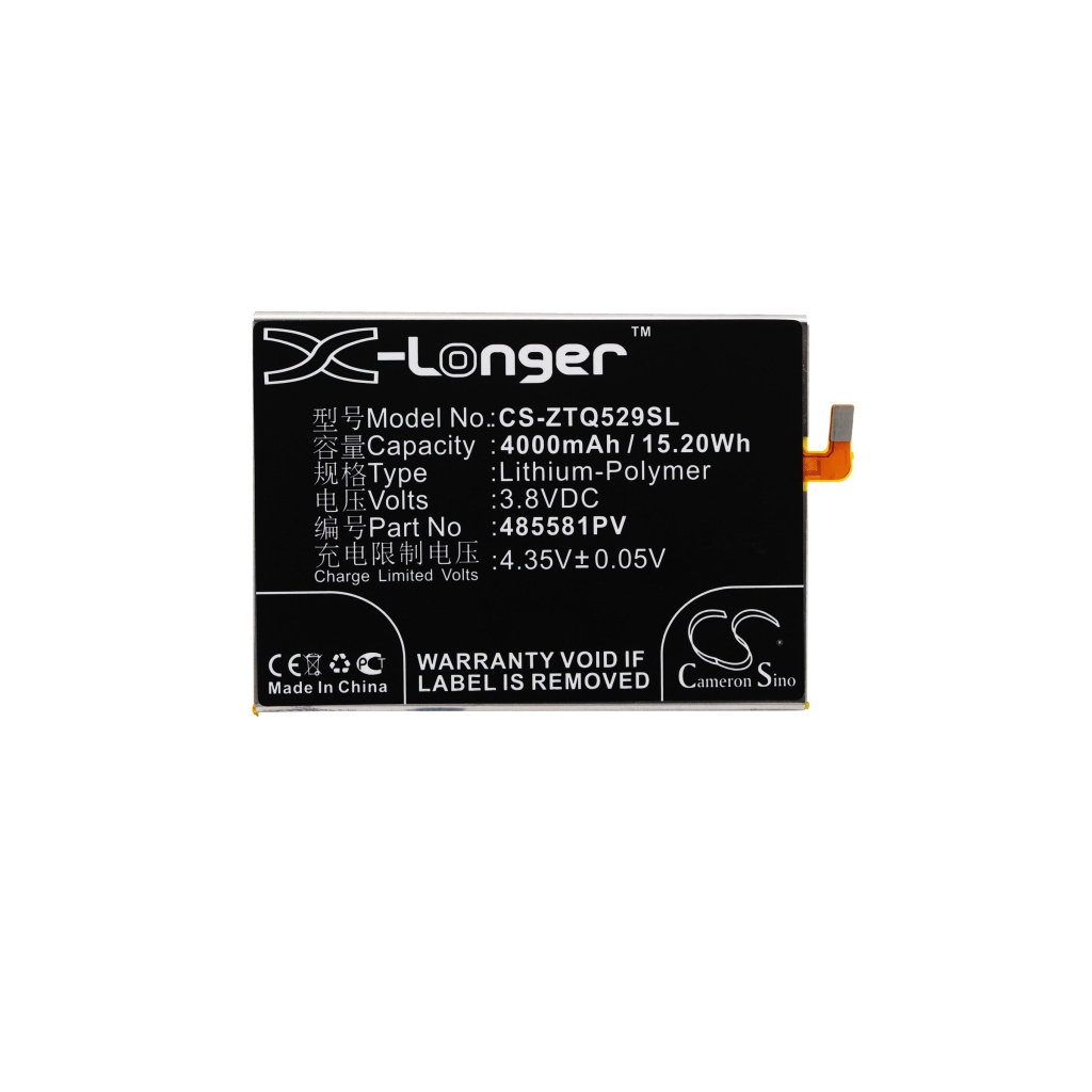 Battery compatible with ZTE CS-ZTQ529SL