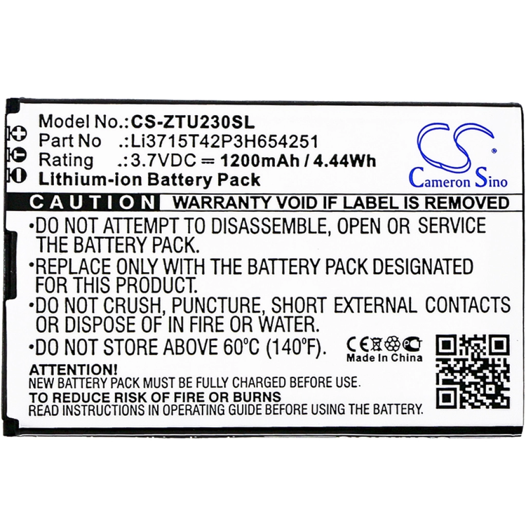 Batterijen Vervangt VZWAC30BAT