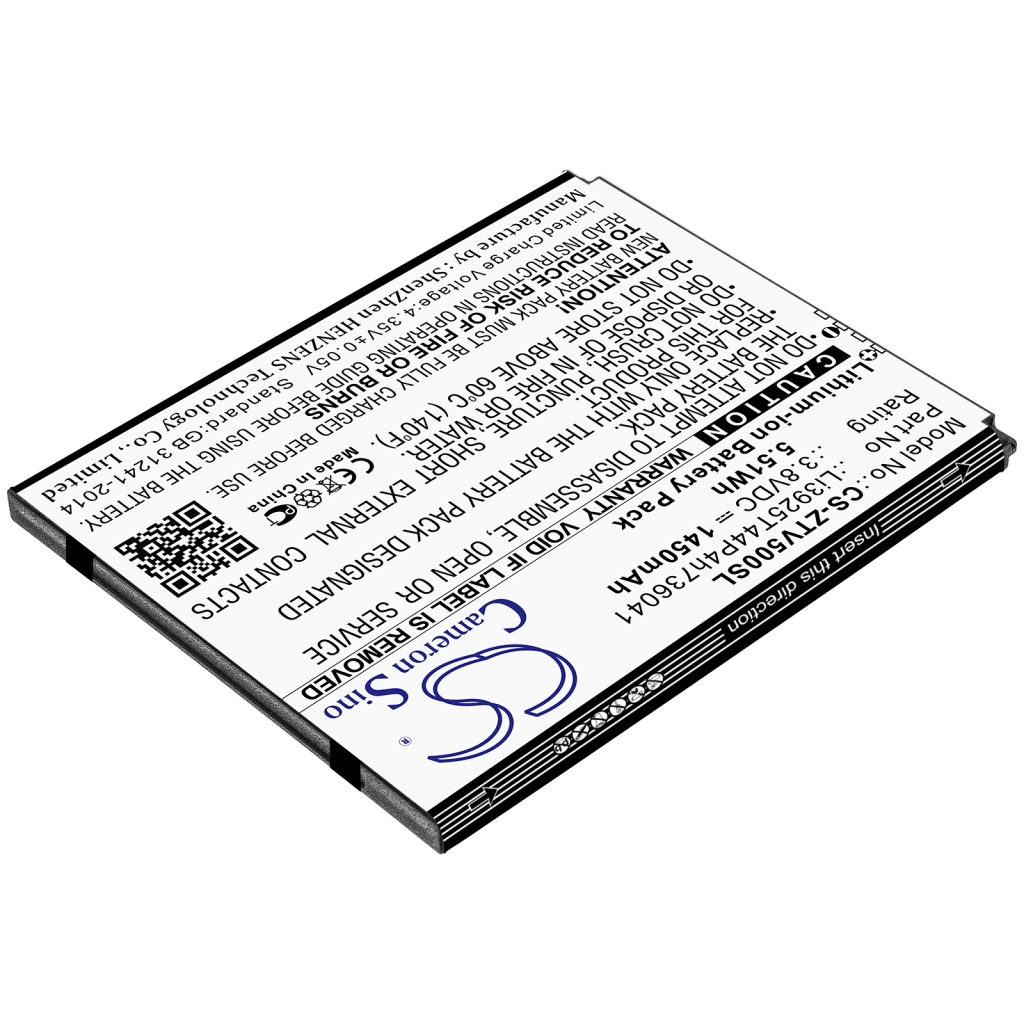 Compatibele batterijvervanging voor ZTE LI3925T44P4H736041