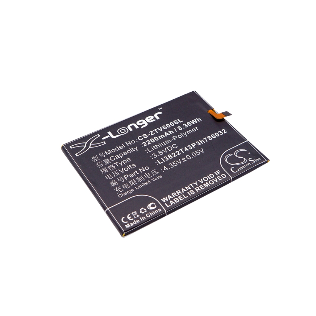 Compatibele batterijvervanging voor ZTE LI3822T43P3H786032