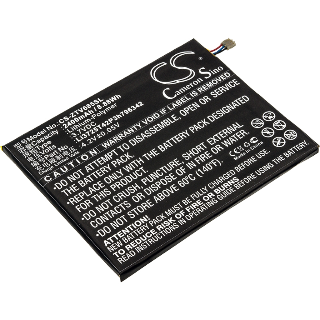 Compatibele batterijvervanging voor ZTE LI3725T42P3H796342