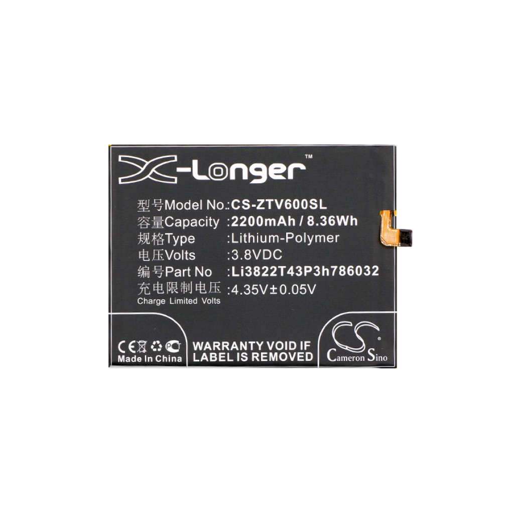 Compatible battery replacement for Orbic LI3822T43P3H786032