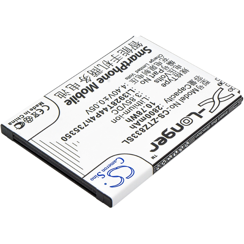 Compatibele batterijvervanging voor ZTE LI3928T44P4H735350