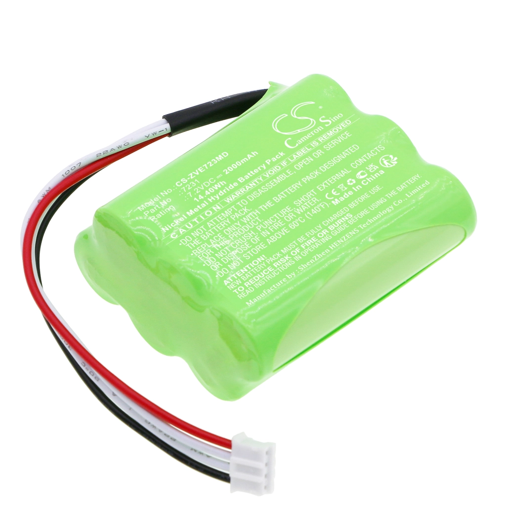 Compatibele batterijvervanging voor Zevex 7231