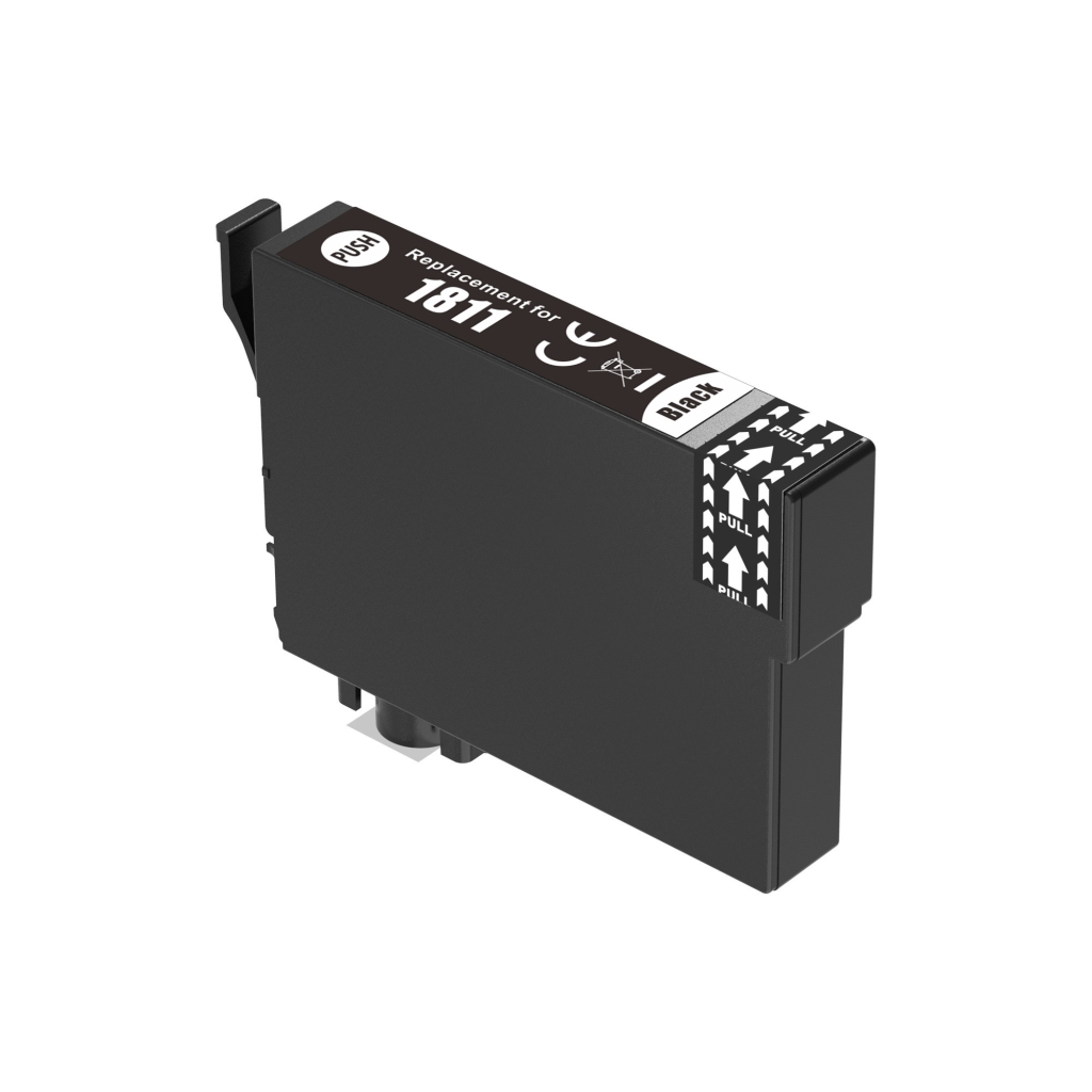Compatible replacement for Compatible with Epson C13T18114012 / 18.2ml Ink Black (Ink cartridges)