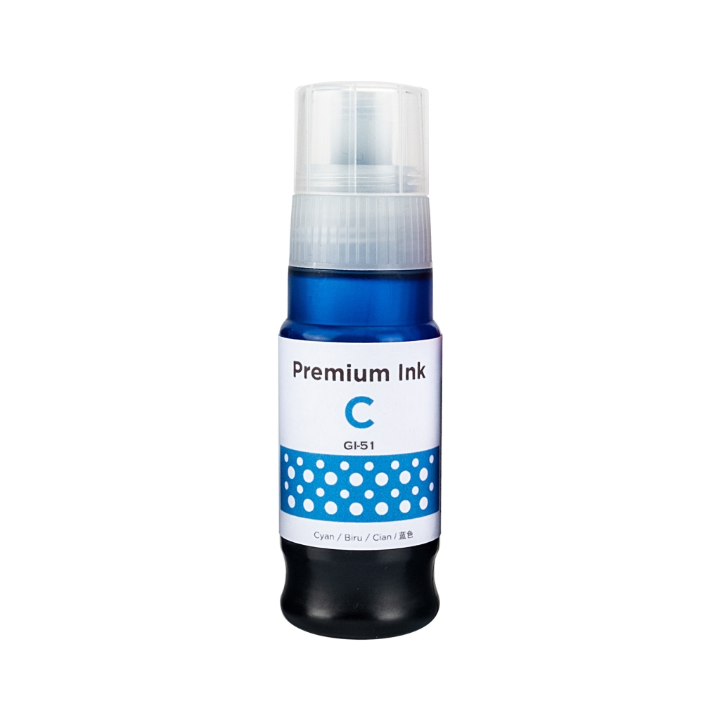 Compatible replacement for Compatible with Canon GI-51C / 70ml Ink Cyan (Printing ink)